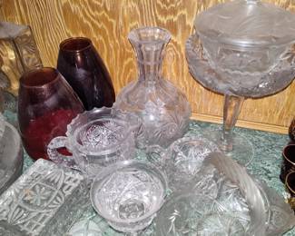 Miscellaneous Antique glassware