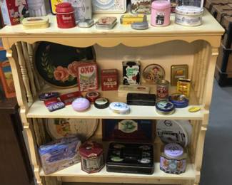 Large collection of tins