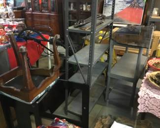 Shelves, garage stuff