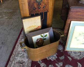 Copper bucket and art 