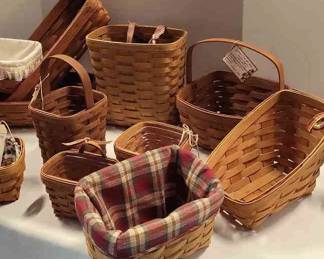 005 Longaberger Baskets 13 Total Most with Tags