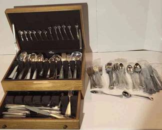 Box Of Silverplated Dinnerware Homag Rostfrei