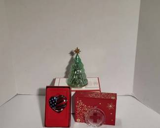 Christmas Ornament Lot Waterford And Lenox 