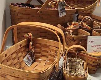 Longaberger Baskets some with tags