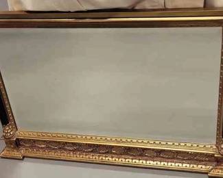 Ornate Gold Black Mirror