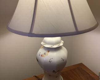 VTG. Nathan Lagin butterfly ginger jar lamp