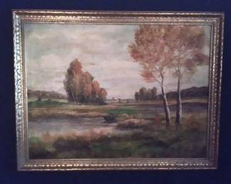 Oil Painting on Canvas....framed artwork all throughout the home