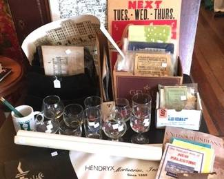 Local and State historical advertising items and memorabilia. 