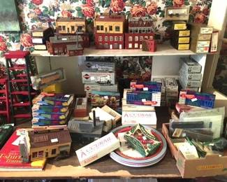 Vintage Toy Trian collection ....many in original boxes....visit the train display room upstairs