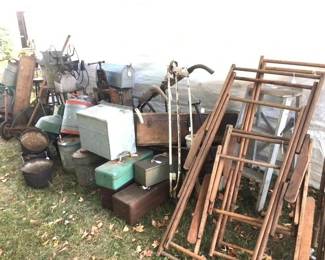 Mountains of treasures all throughout the tents and yard