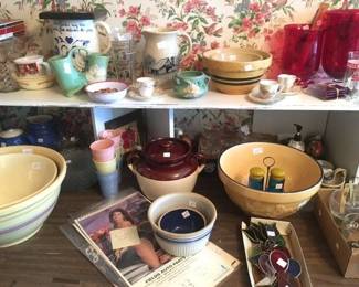 Recently found a few pieces of Roseville and Weller pottery.  