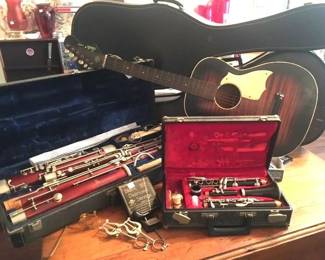 Guitar, Bassoon, Clarinet...sorry no piano