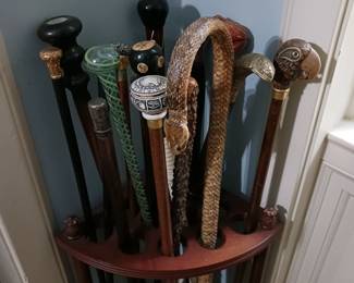 Antique walking sticks 