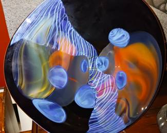 Art glass signed 