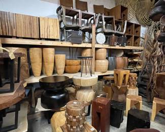 side cabinets, solid wood stools, wood vases, side tables