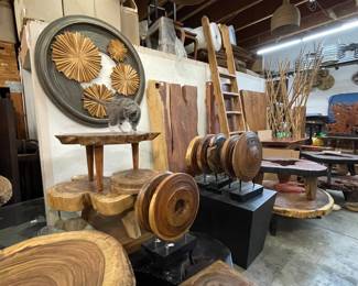 natural wood furnishings