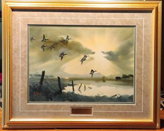 Les C. Kouba Original Painted Watercolor