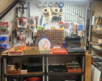 Misc Hand tools and workbench.