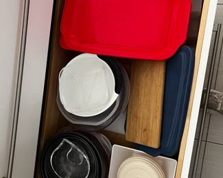 lots plastic containers