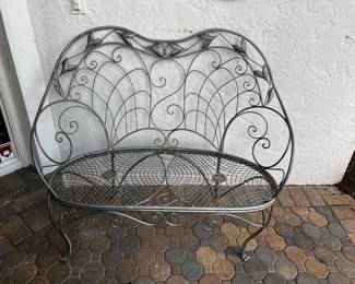 outside iron two seater