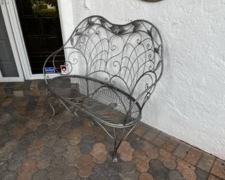 wrote iron settee