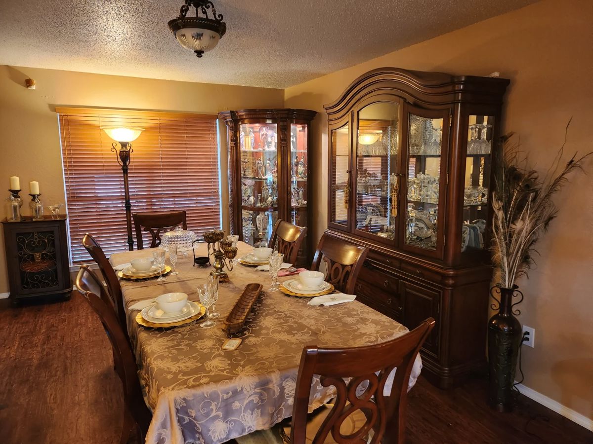 Gorgeous formal dining set available for pre-sale.