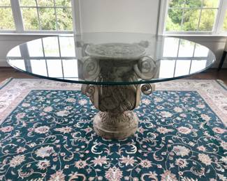 Glasstop Pedestal Table 