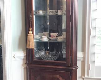 Lighted Corner Cabinet