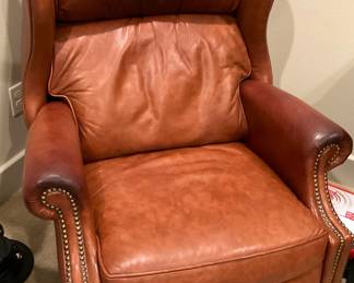 Leather recliner