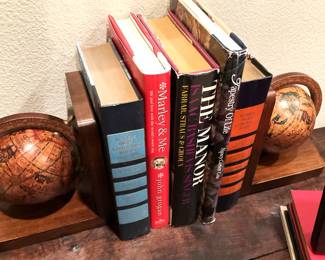 Globe bookends