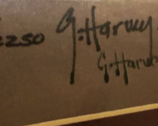 Signed and numbered - "When Cowboys Don't Change" by G Harvey