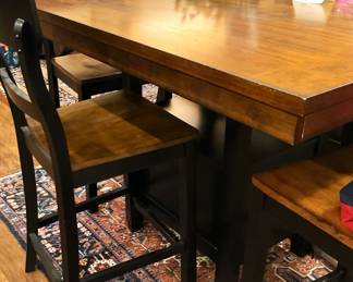 Bistro table & 4 stools