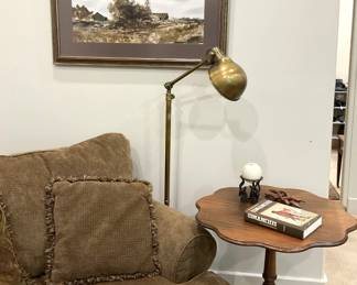 Scalloped side table