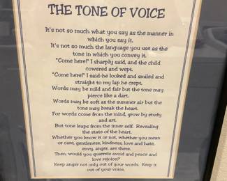 "The Tone of Voice"