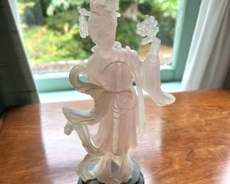Glass Geisha Figurine