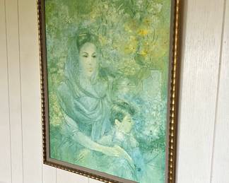 Framed Painting "Quiet Moment" by Mary Miller