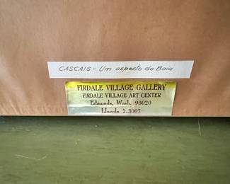 Framed and Matted - Cascais - Um Aspecto da Baia