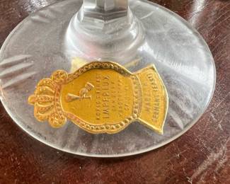 Set of 4 Imperlux Crystal Ruby Wine Glasses