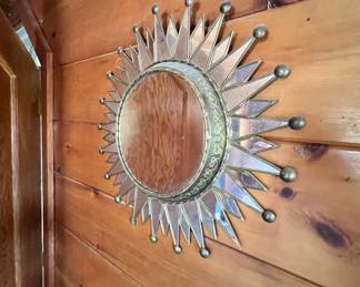 Sunburst Design Mirror