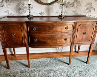 Victorian Style Burlwood Sideboard