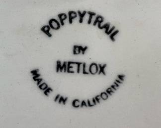Poppytrail by Metlox - Platter, Bowl and Pedestal Dish