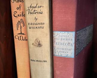 Vintage Books - The House of Exile by Nora Wall, And so- Victoria by Vaughan Wilkins, Rebecca by Daphne Du Maurier