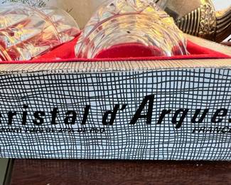 Set of 6 Cristal d'Arques Whiskey Glasses