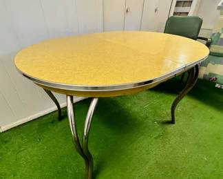 1950's Retro Formica Chrome Kitchen Table
