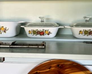 3 Corning Ware Spice of Life Casserole Pans