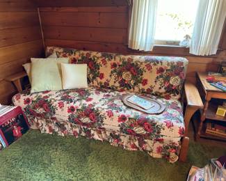 1960's Style Floral Couch