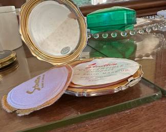 Silver Plated Make Up Compact