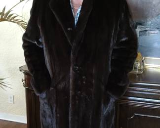 Men's full length Mink coat 