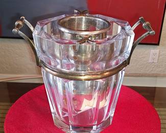 Baccarat champagne cooler w original box 