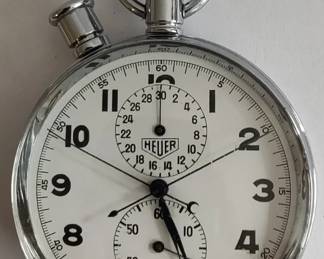 Heuer Split Seconds Rattrapante pocket watch, New old stock 